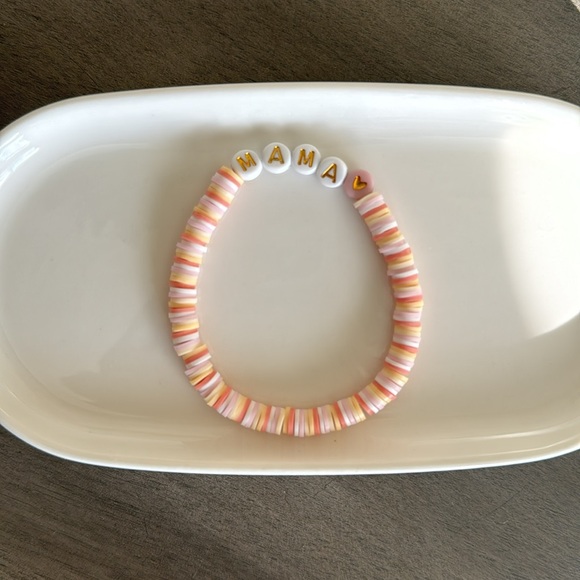 “Mama” Beaded Bracelet with Heart- Size 7” - Picture 5 of 6